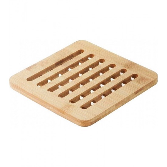 Descanso De Panela 15cm Em Bambu Quadrado Mimo Style